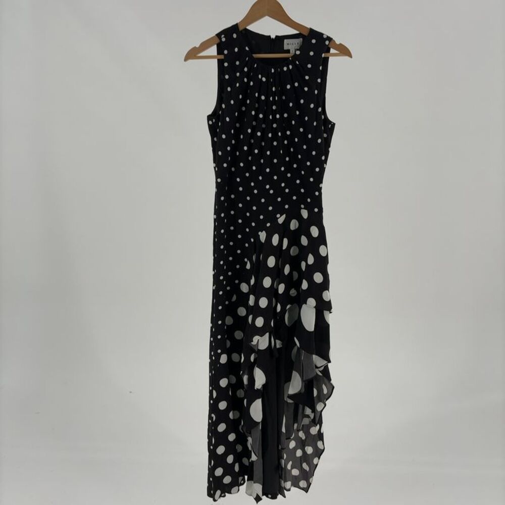 MILLY Sleeveless Ruffle Maxi Dress